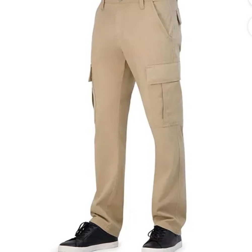Men's Iron Co Khaki Patriot Cargo Pants Size 32x30 NWT